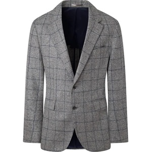HACKETT Сако Hackett Window Pane blazer - Grey (Light Grey / Blue)