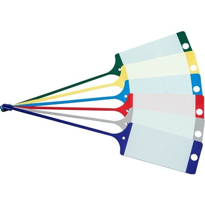 Přívěsek na klíče visačky na klíče se štítkem a poutkem modré 100 ks