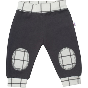 New Baby Dojčenské bavlnené tepláčky Cool grafitové