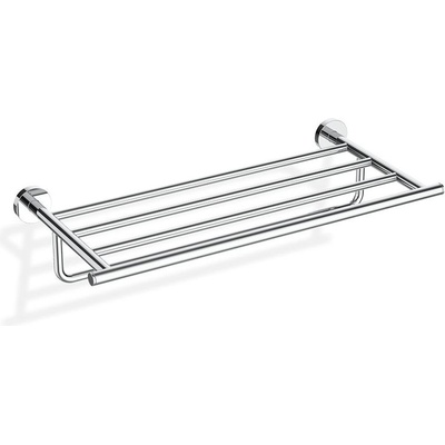 DECOR WALTHER Закачалка на релса за кърпи Basic с рафт хром (0531800)