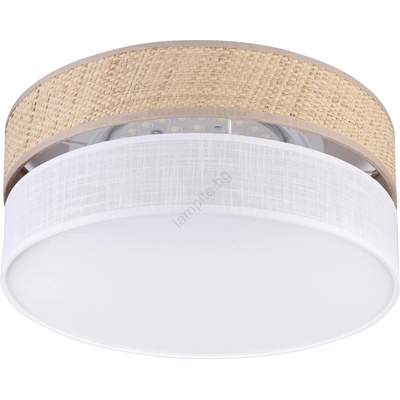 LAMKUR LED таванно осветително тяло SIRJA BOHO LED/20W/230V Ø 35 cm бежово/бяло (LA59723)