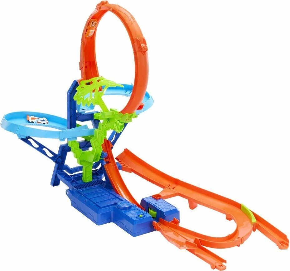 Mattel HOT WHEELS Stunt Tracks srážka ve vzduchu set s autíčkem