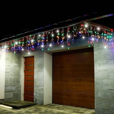 SPRINGOS LED krápníky 14 5m 300LED IP44 multicolor + záblesky