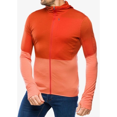 Icebreaker Merino 200 Realfleece Descender LS Zip Hoodie molten/ember/cb