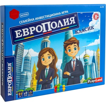 Play Land Настолна игра PlayLand - ЕвроПолия Класик - Детска (A-172)