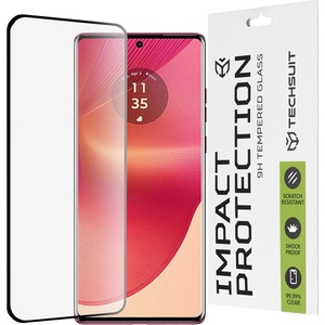 Techsuit Протектор за Motorola Edge 50 Fusion - 111D Full Cover / Full Glue Glass / 3D Curved Screen - Черен