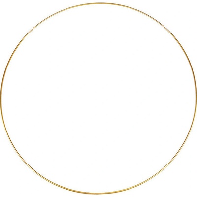 Kovový kruh svařený Ø40 cm, střední, 4 zlatá
