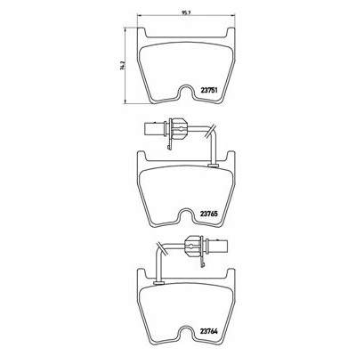 BREMBO Sada brzdových doštičiek P 85 078