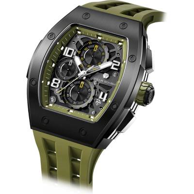 Tsar Bomba Мъжки часовник TSAR BOMBA T-Elemental Olive Green TB8224Q-06 (TB8224Q-06)