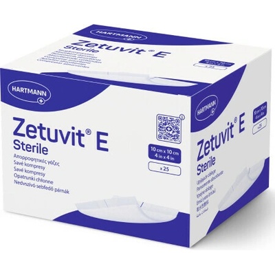 Zetuvit E Sterile sterilný absorpčný kompres 10 x 10 cm 25 ks