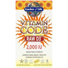 Garden of Life Vitamín D3 RAW Vitamin Code 2000IU 120 kapslí