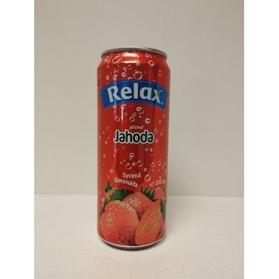 Relax limonáda jahoda plech 330 ml
