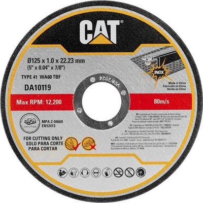 Caterpillar Диск за метал cat da10119 125х1мм 10бр. к-т (3512701)