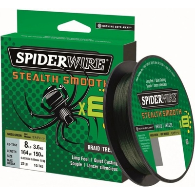 SPIDERWIRE Splietaná šnúra Stealth Smooth 8 Zelená 300 m 0,11 mm 10,3 kg