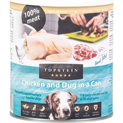 Topstein kura a vemeno v plechu 800 g