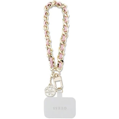 Guess GUOUCHSAMC4P универсална розова каишка за ръка Saffiano Chain 4G Charm (GUOUCHSAMC4P)