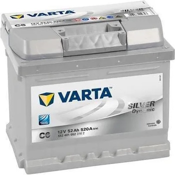 Image 1 of VARTA C6 Silver Dynamic 52Ah EN 520A right+ (552 401 052 3162)