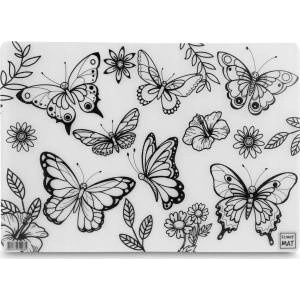 strigo Transparent mat Butterflies Funny Mat STRIGO