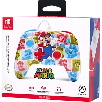 PowerA Enhanced Wired Controller for Nintendo Switch Super Mario Hero Reel (NSGP0282-01)