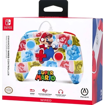 PowerA Enhanced Wired Controller for Nintendo Switch Super Mario Hero Reel (NSGP0282-01)