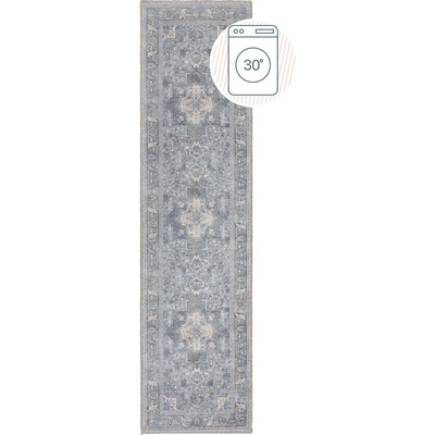Flair Rugs Зелена пътека със смес от рециклирани влакна подходяща за пране 60x230 cm Windsor - Flair Rugs (503119376010)