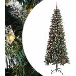 vidaXL С изкуствено коледно дърво Зелено 210 cm (3395832)