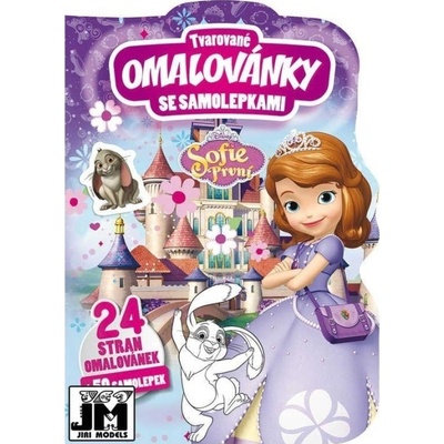 Tvarované omalovánky se samolepkami Sofie