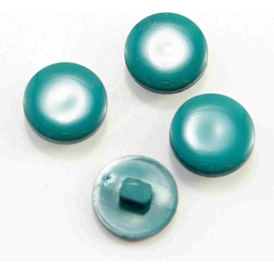 Gombík so spodným prišitím - zelená - priemer 1,4 cm
