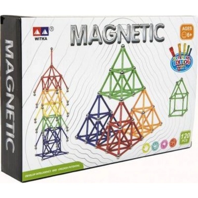 Teddies Magnetická stavebnica 120 ks