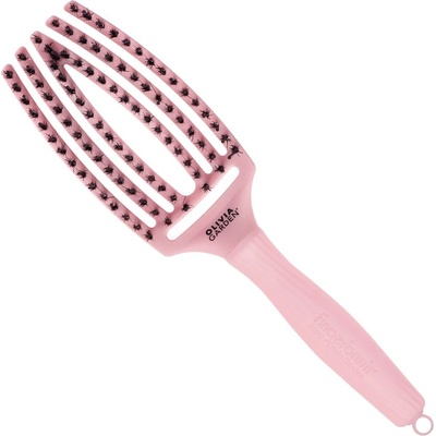 Olivia Garden Fingerbrush Combo plochý kartáč Pastel Pink – Zboží Mobilmania