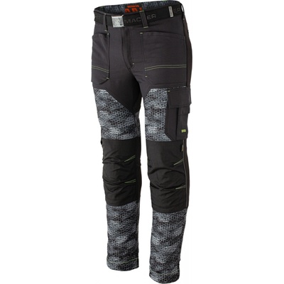 Bennon Predator Trousers black grey pracovné nohavice čierna sivá