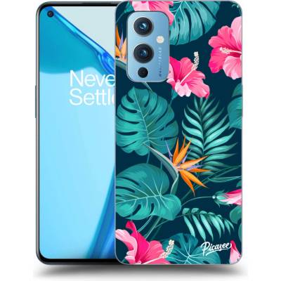 Púzdro Picasee ULTIMATE CASE OnePlus 9 - Pink Monstera