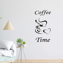 Živá Zeď Samolepka Coffe time Barva: černá 40 x 20 cm