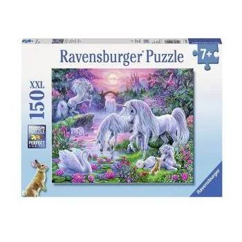 Ravensburger Пъзел от 150 части - Еднорози в светлината на залеза, Ravensburger, 7010021