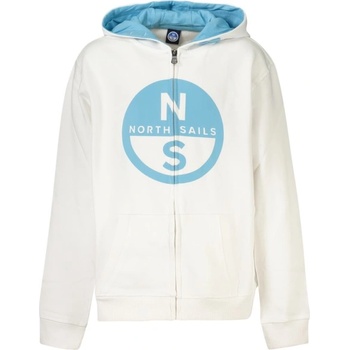 North sails Детски суичър с цип north sails, Размер 12a, Цвят Бял (792091000_bi0101)