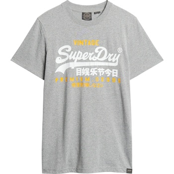Superdry Тениска сиво, размер L