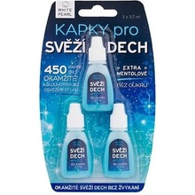 White Pearl Dental Care kvapky pre svieži dych (Without Sugar) 3 x 3,7 ml