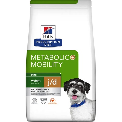 Hill's Prescription Diet 2х6кг Metabolic + Mobility Weight Mini Hill's Prescription Diet Canine, суха храна за кучета - с пил