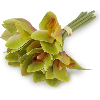 Umělá orchidej svazek zelená sv. 1 svaz.