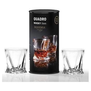 BOHEMIA PRESTIGE BOHEMIA PRESTIGE QUADRO POHÁR NA WHISKY V TUBE 2 x 340 ml