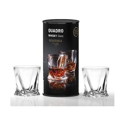 BOHEMIA PRESTIGE BOHEMIA PRESTIGE QUADRO POHÁR NA WHISKY V TUBE 2 x 340 ml