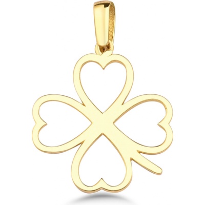 Lillian Vassago Zlatý přívěsek Čtyřlístek LLV95 GP020