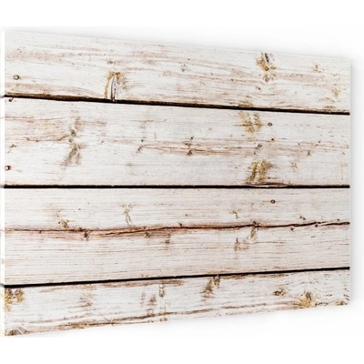 Kovový obraz bílá prkna 90 x 60 ALLboards METAL MB96_00104