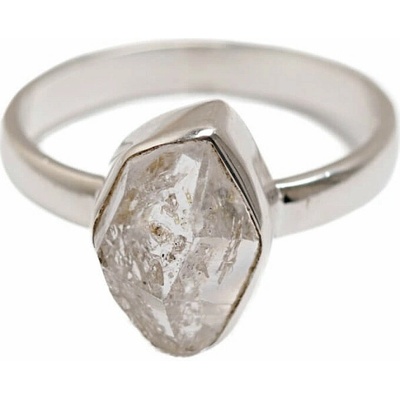 Nefertitis Herkimer diamant prsten stříbro R41