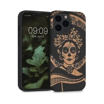 Image 1 of kwmobile Дървен калъф за Apple iPhone 13 Pro - светлокафяв