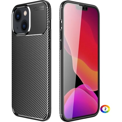 Apple iPhone 14 Удароустойчив Carbon Fiber Калъф и Протектор