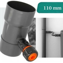 Bryza Zberač dažďovej vody Ø 110 mm s 1" závitom RAL 8017 hnedý