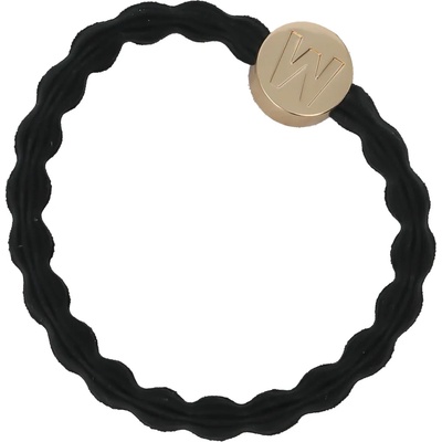 By Eloise London Letter Charms Gold Ластик за коса цвят W Black