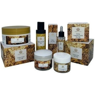 Imperya Crelisse 24k zlato telový krém 250 ml + pleťový krém 50 ml + očný krém 30 ml + sérum 30 ml + sprchový gél 100 ml
