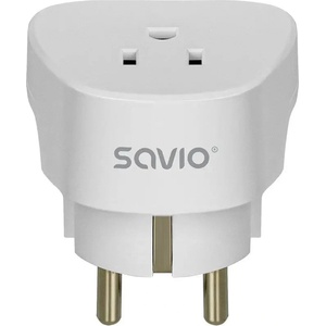 SAVIO AP-01 Travel Adapter, US контакт - EU щепсел (AP-01)